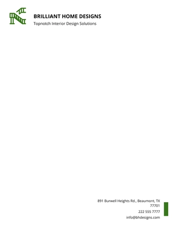Free Basic Business Letterhead Template to Edit Online
