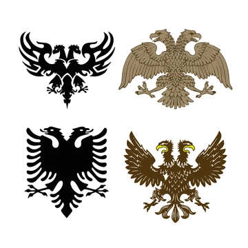 Free Double Header Eagle Clipart Template to Edit Online