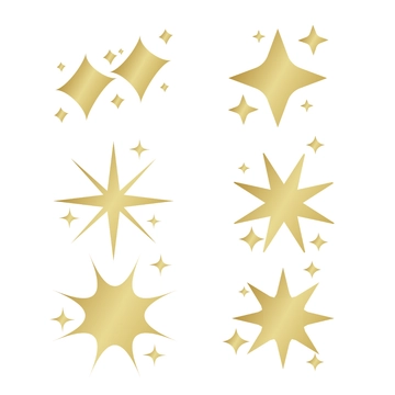 Free Gold Sparkle Clipart Template to Edit Online
