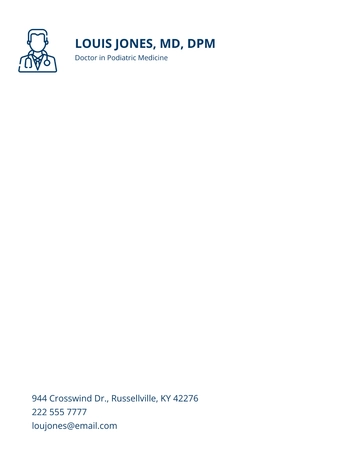 Free Doctor Letterhead Design Template to Edit Online