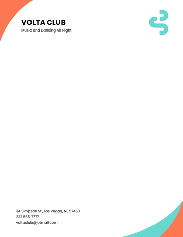 Free Club Letterhead Design Template to Edit Online