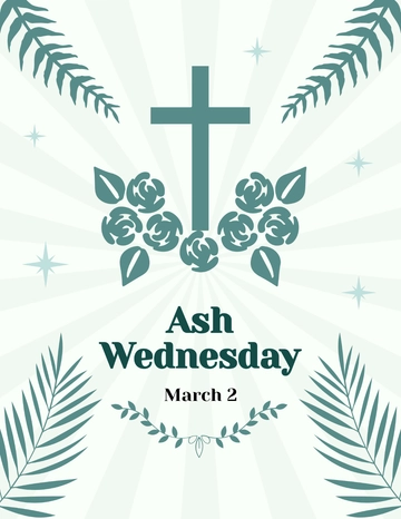 Free Ash Wednesday Flyer Template to Edit Online
