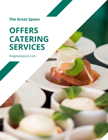 Free Modern Catering Flyer Template to Edit Online