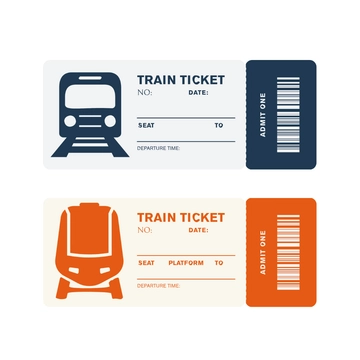 Free Train Ticket Vector Template to Edit Online