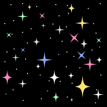 Free Colorful Sparkle Clipart Template to Edit Online