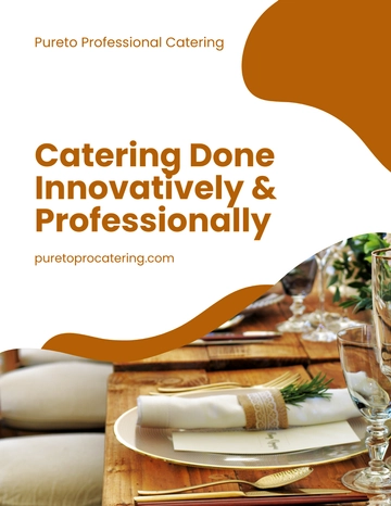 Free Professional Catering Services Flyer Template to Edit Online