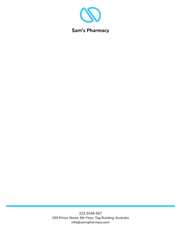 Free Sample Pharmacy Letterhead Template to Edit Online Free Sample Pharmacy Letterhead Template to Edit Online
