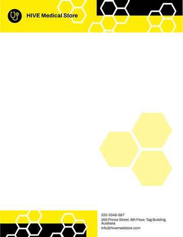 Free Medical Store Letterhead Template to Edit Online