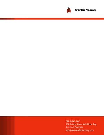 Free Professional Pharmacy Letterhead Design Template to Edit Online
