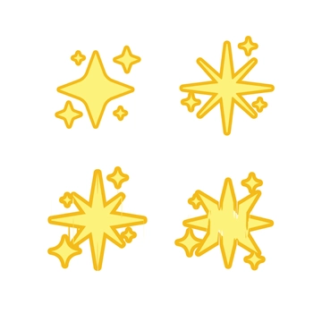 Free Cartoon Sparkle Clipart Template to Edit Online
