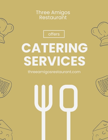 Free Catering Promotion Flyer Template to Edit Online