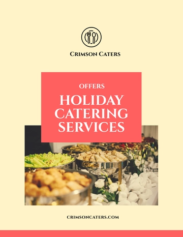 Free Holiday Catering Flyer Template to Edit Online