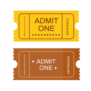 Free Entrance Ticket Vector Template to Edit Online