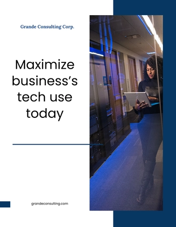 Free Tech Consulting Flyer Template to Edit Online