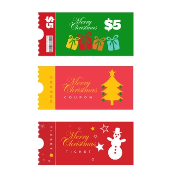 Free Christmas Ticket Vector Template to Edit Online