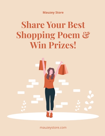 Free Contest Announcement Flyer Template to Edit Online