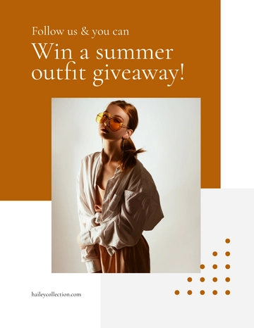 Free Fashion Contest Flyer Template to Edit Online