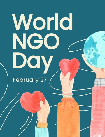 Free World NGO Day Flyer Template to Edit Online
