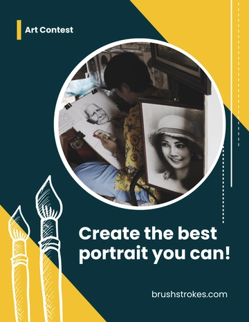 Free Art Contest Flyer Template to Edit Online