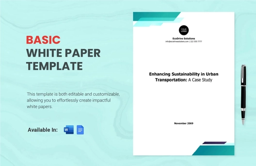 Basic White Paper Template