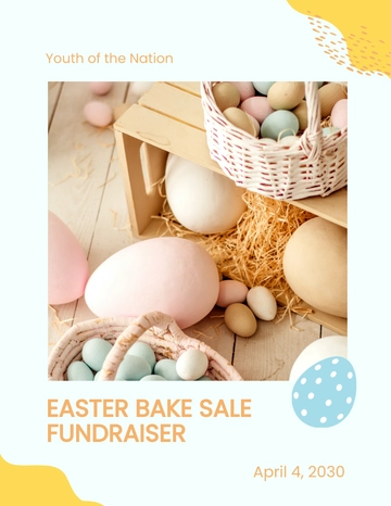 Free Easter Bake Sale Flyer Template to Edit Online