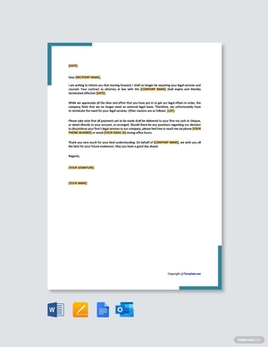 Attorney Termination Letter Template