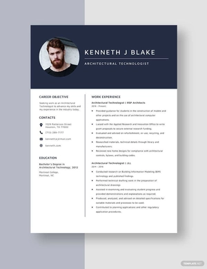 Architectural Technologist Resume