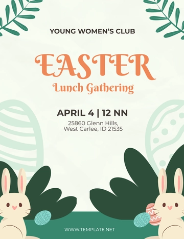 Free Easter event Flyer Template to Edit Online