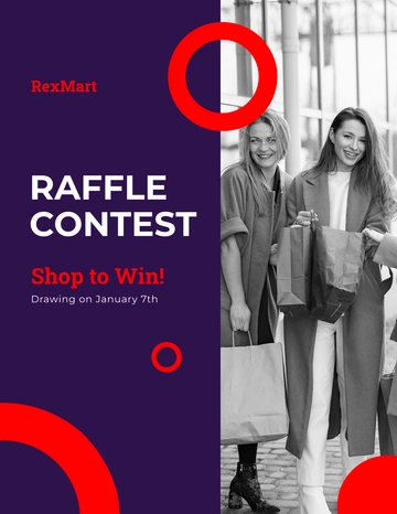 Free Raffle Contest Flyer Template to Edit Online