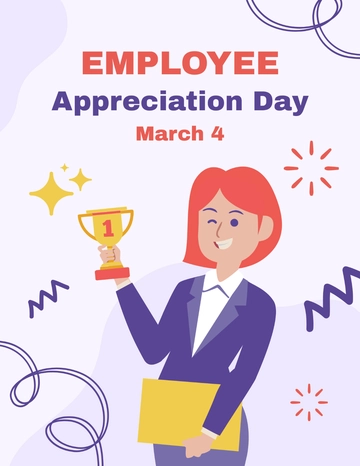 Free Happy Employee Appreciation Day Flyer Template to Edit Online