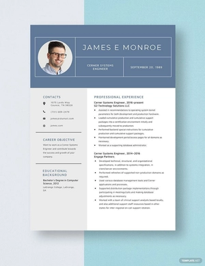 Cerner System Engineer Resume