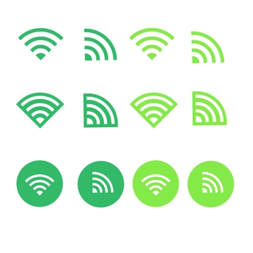 Free Green WiFi Clipart Template to Edit Online