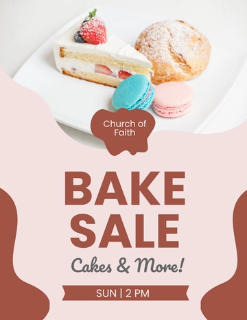 Free Church Bake Sale Flyer Template to Edit Online