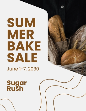 Free Bake Sale Advertisement Flyer Template to Edit Online