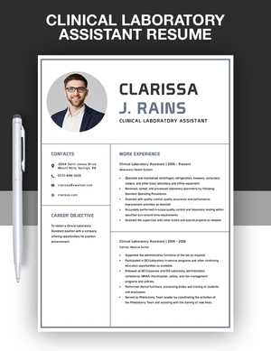 Clinical Laboratory Assistant Resume