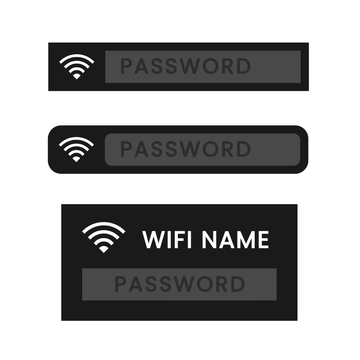 Free WiFi Password Clipart Template to Edit Online