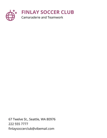 Free Club Letterheads Template to Edit Online