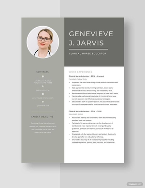 Clinical Nurse Educator Resume