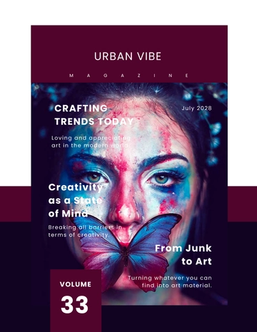 Free Creative Magazine Blogger Template to Edit Online