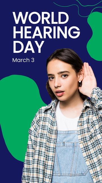 Free World Hearing Day Instagram Story Template to Edit Online