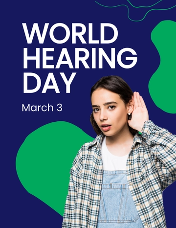 Free World Hearing Day Flyer Template to Edit Online