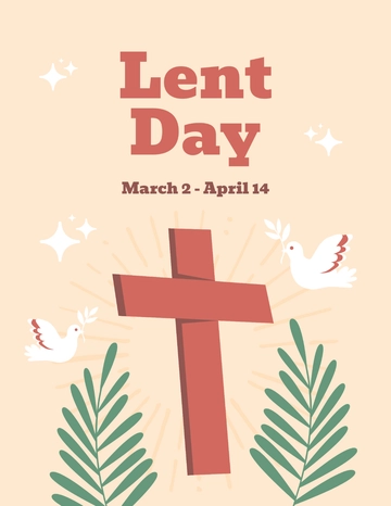 Free Lent Day Flyer Template to Edit Online