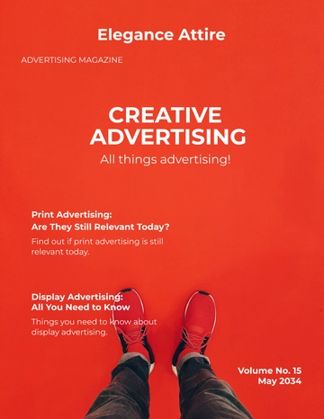 Free Creative Advertising Magazine Template to Edit Online