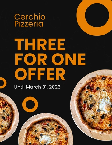 Free Pizza Offer Flyer Template to Edit Online