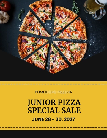 Free Pizza Special Sale Flyer Template to Edit Online