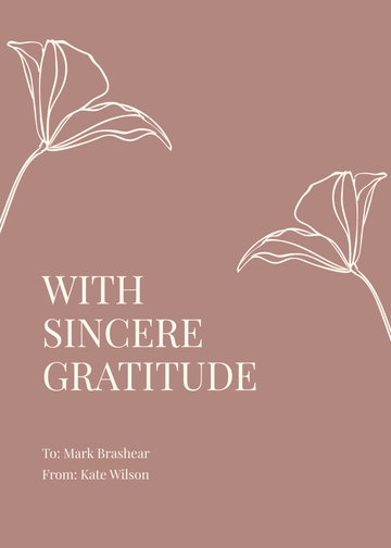 Free Custom Funeral Thank You Card Template to Edit Online