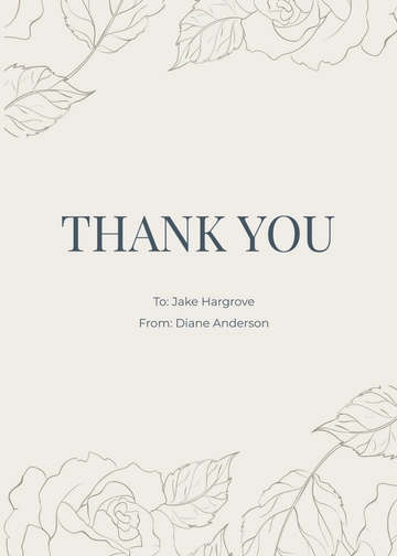 Free Cardinal Funeral Thank You Note Card Template to Edit Online