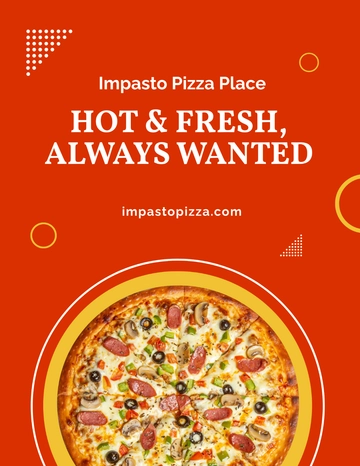 Free Pizza Advertisement Flyer Template to Edit Online