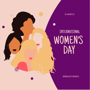 Free Happy Women's Day Poster Vector Template to Edit Online