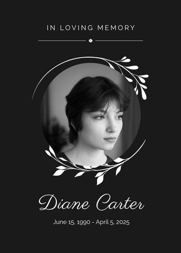 Free Funeral Prayer Card Template to Edit Online